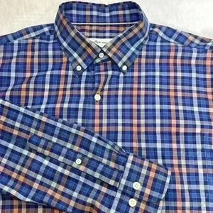 Peter Millar Crown Ease Patton Sport Shirt Long Sleeve Button Down Men’s Size L